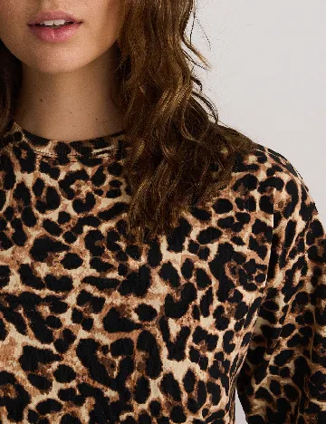 Tricou Oversize Reserved, animal print