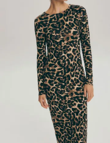 Rochie medie Reserved, animal print