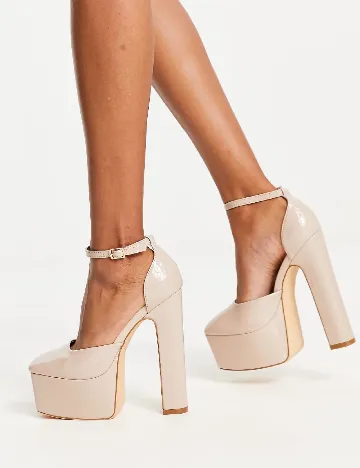 Pantofi Truffle Collection, crem