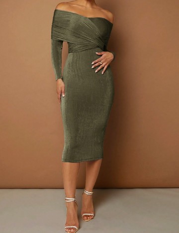 Rochie medie SHEIN, verde