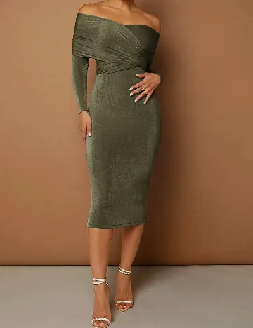 Rochie medie SHEIN, verde