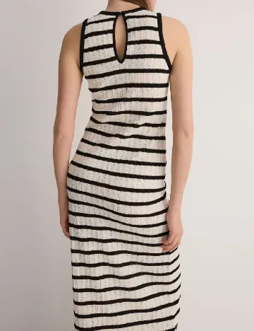 Rochie lunga Reserved, crem/negru