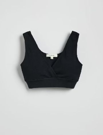 Bustiera Reserved, negru