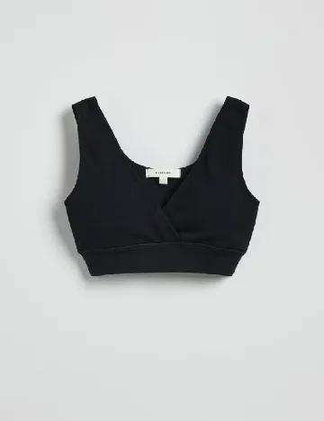 Bustiera Reserved, negru