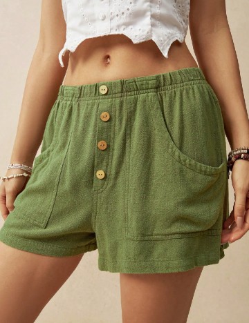 Pantaloni scurti SHEIN, verde