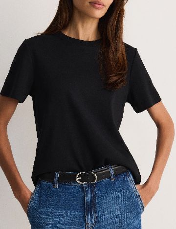 Tricou Reserved, negru