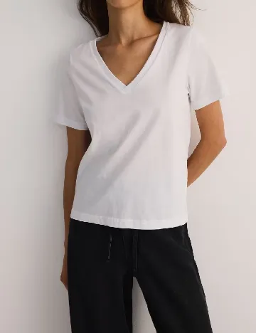 Tricou Reserved, alb