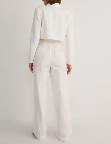 Pantaloni Reserved, alb