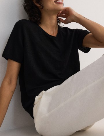 Tricou Reserved, negru