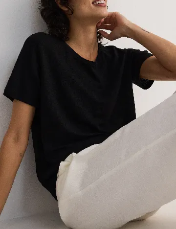 Tricou Reserved, negru