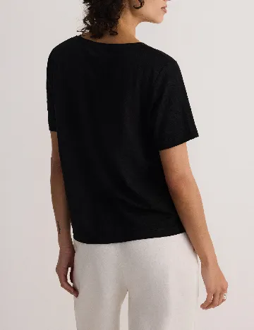 Tricou Reserved, negru
