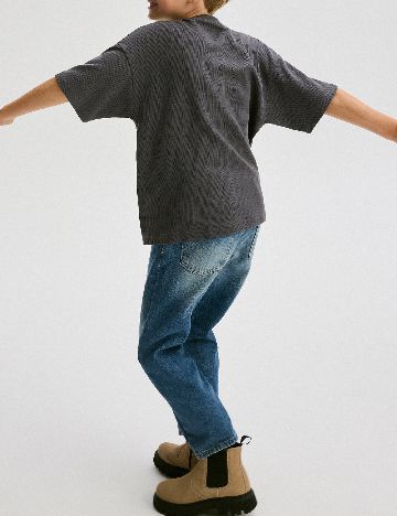 Tricou Oversize Reserved, gri