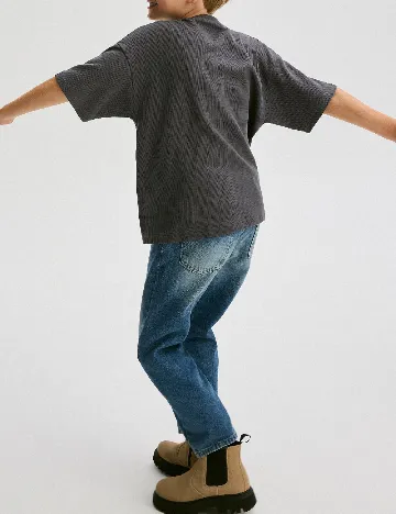 Tricou Oversize Reserved, gri