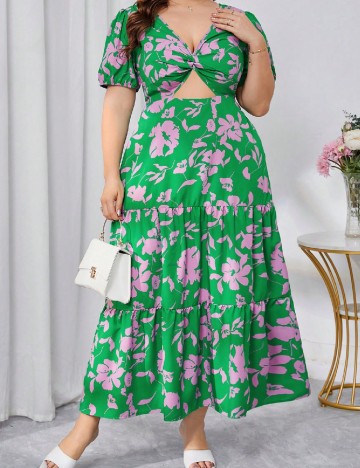 Rochie lunga SHEIN CURVE, verde