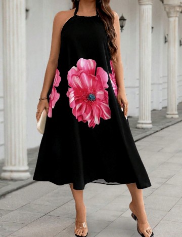 Rochie medie SHEIN CURVE, negru