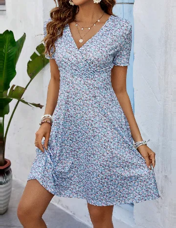Rochie scurta SHEIN, bleu
