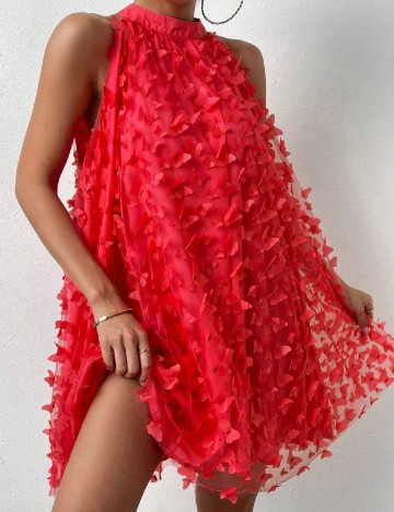 Rochie scurta SHEIN, rosu