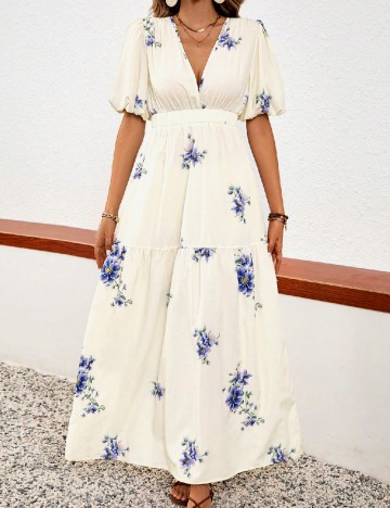 Rochie lunga SHEIN, ecru