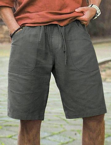 Pantaloni scurti SHEIN, gri inchis