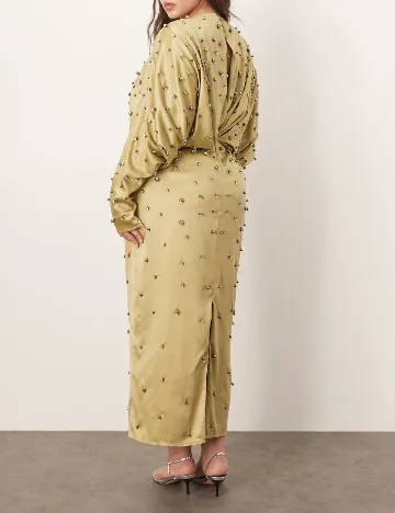 Rochie lunga Arrange Curve, verde