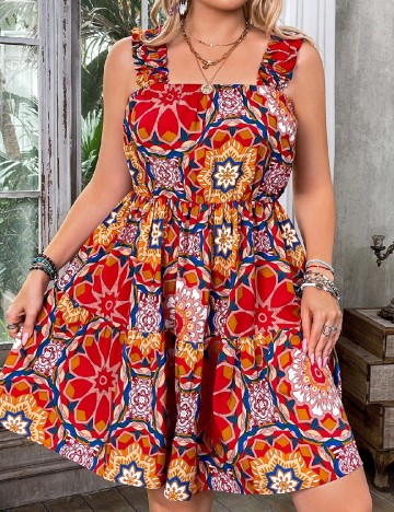 Rochie scurta SHEIN CURVE, mix culori