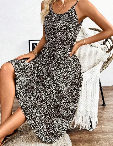 Rochie medie SHEIN, animal print