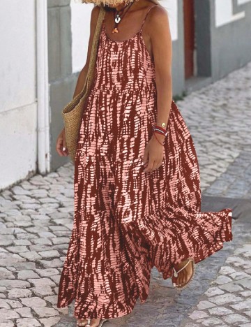 Rochie lunga SHEIN, maro