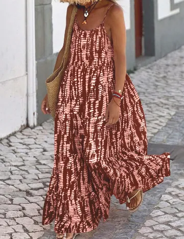 Rochie lunga SHEIN, maro