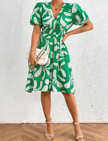 Rochie scurta SHEIN, verde