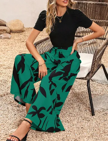 Compleu SHEIN, negru/verde