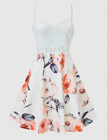 Rochie scurta SHEIN, alb