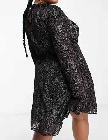 Rochie scurta ASOS Curve, negru