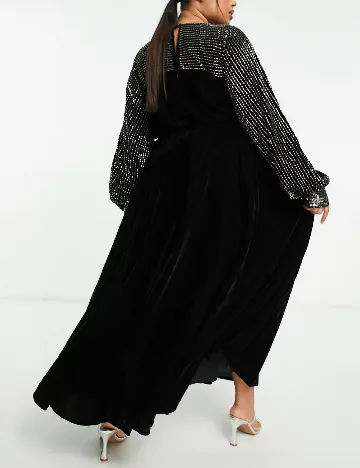 Rochie lunga ASOS Curve, negru
