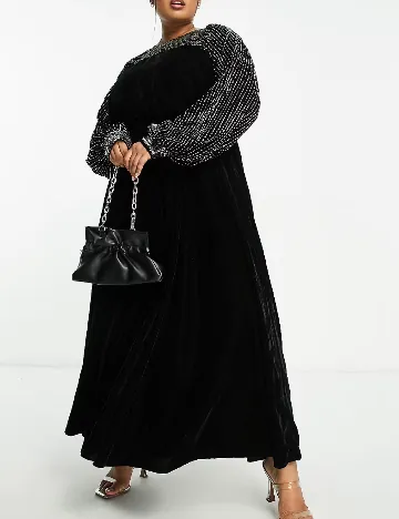 Rochie lunga ASOS Curve, negru