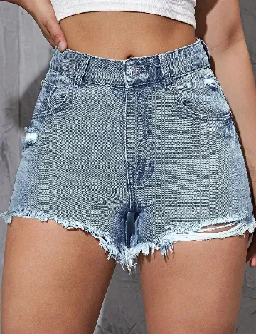 Pantaloni scurti SHEIN, albastru