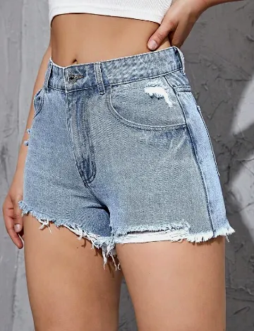 Pantaloni scurti SHEIN, albastru
