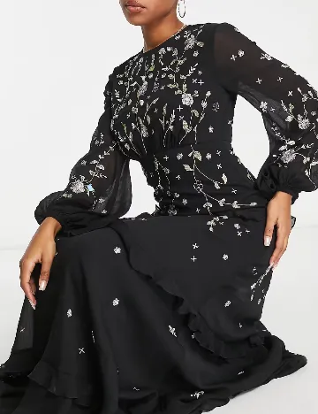Rochie lunga ASOS, negru