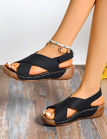 Sandale SHEIN, negru