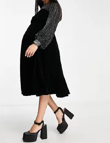 Rochie medie Asos Maternity, negru