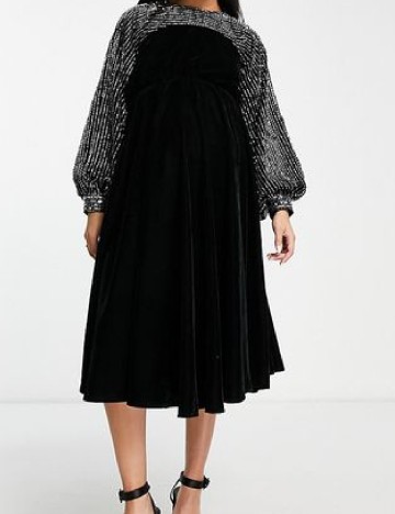 Rochie medie Asos Maternity, negru