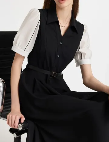 Rochie medie Goelia, negru
