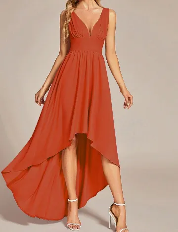 Rochie lunga Ever-Pretty, caramiziu Portocaliu