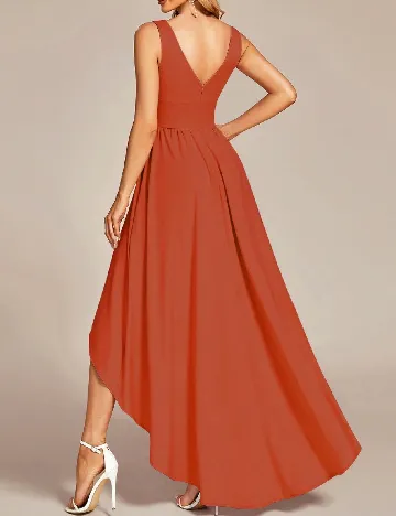 Rochie lunga Ever-Pretty, caramiziu Portocaliu
