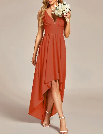 Rochie lunga Ever-Pretty, caramiziu Portocaliu