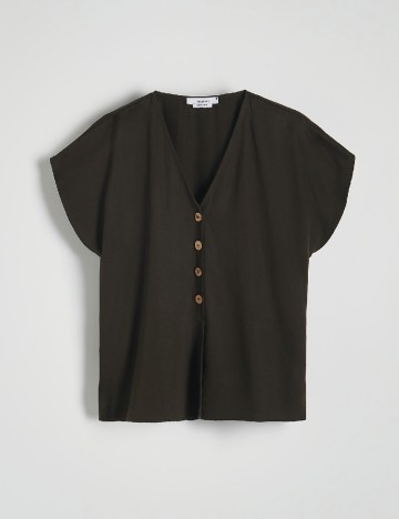 Bluza Reserved, verde inchis