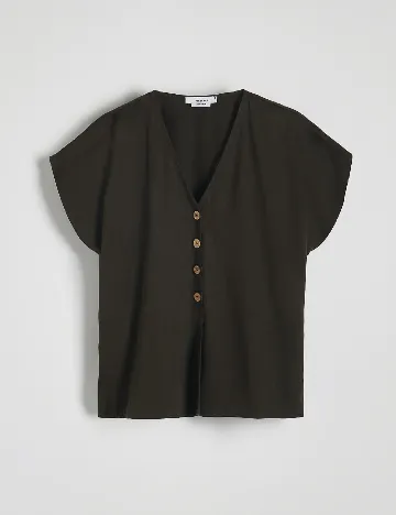 Bluza Reserved, verde inchis