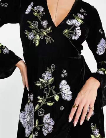 Rochie medie ASOS, negru