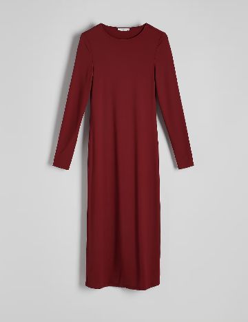 Rochie medie Reserved, visiniu
