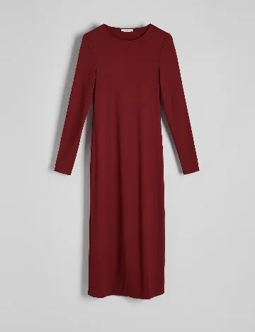 Rochie medie Reserved, visiniu