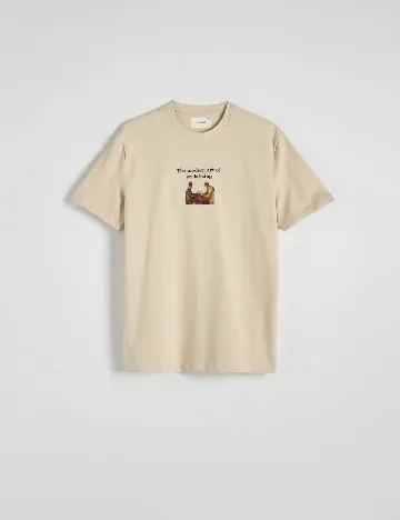 Tricou Reserved, bej